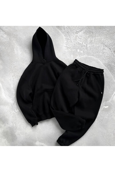 THANBUTİK مجموعة O قصة فضفاضة من ثلاث خيوط من الصوف