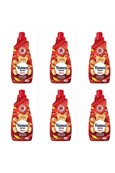 Yumoş Extra Konsantre Çamaşır Yumuşatıcısı Amber 1440 ml 60 Yıkama x 6 Adet