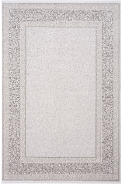 Koza Halı Koza Hayad Sedef Krem Gri Halı Kilim Salon Oturma Odası Yatak Odası...