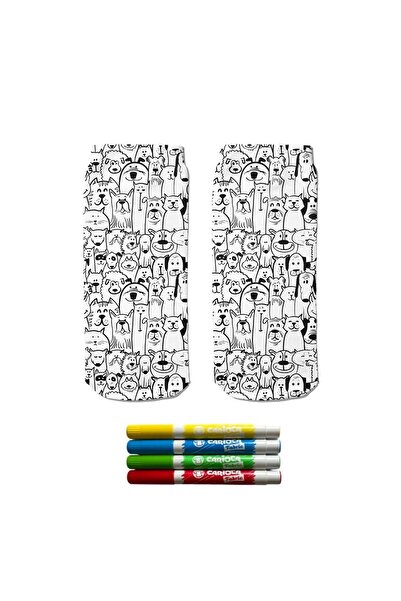 Ogobongo цифрово отпечатани боядисани чорапи