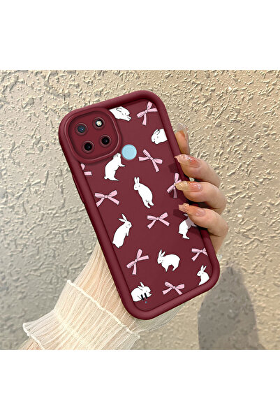 Hontinga حافظة هاتف من السيليكون الناعم مضادة للسقوط متوافقة مع هاتف Realme C...