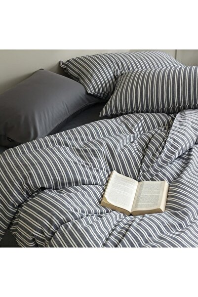 OPAQ طقم غطاء لحاف مطاطي مزدوج من Slate Line