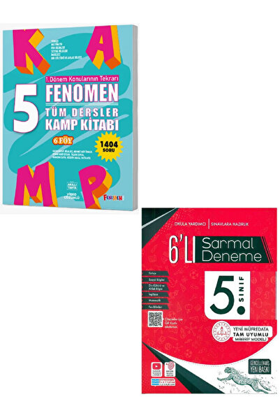 Efsane Yayınları 5.Sınıf Fenomen Tüm Dersler Kamp Kitabı 1. Dönem + 5.Sınıf E...