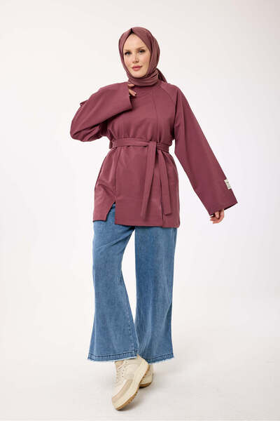 My City 6232 - Comfortable, Loose-Fitting 2 Thread Basic Women's Long Tunic