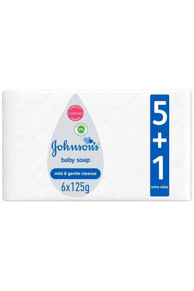 Johnson صابون أطفال من ماركة 's، 6 قطع × 125 غرام