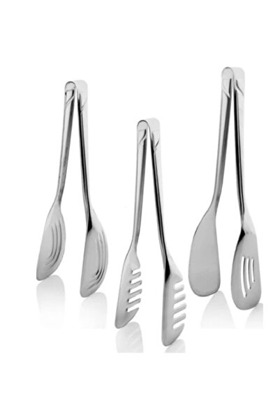 ŞAKİLATA CONCEPT طقم تقديم فاخر مكون من 3 قطع، ملاقط للمعكرونة والباستا والسل...