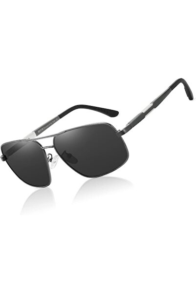 duco Premium retro polarized sunglasses DC3379 gray model rectangular frame UV400 protection