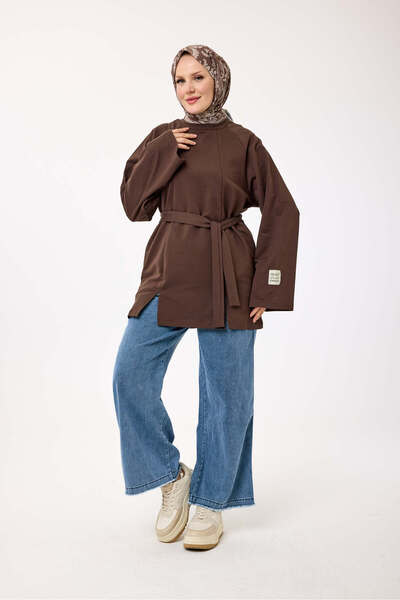 My City 6232 - Comfortable, Loose-Fitting 2 Thread Basic Women's Long Tunic