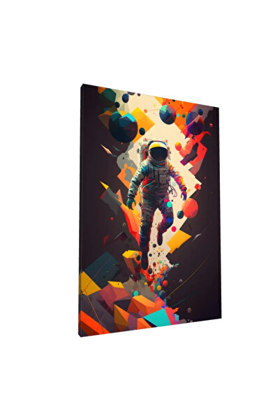 PozaTablou Pictură pe pânză: Astronaută în Universul Abstract Geometric 70x10...