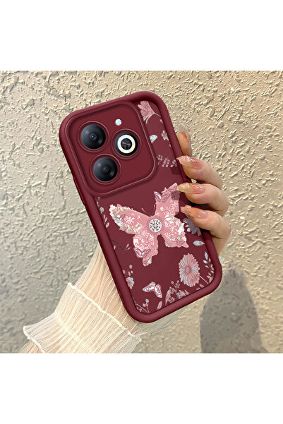 Hontinga حافظة هاتف من السيليكون الناعم المضاد للسقوط متوافقة مع هاتف Infinix...