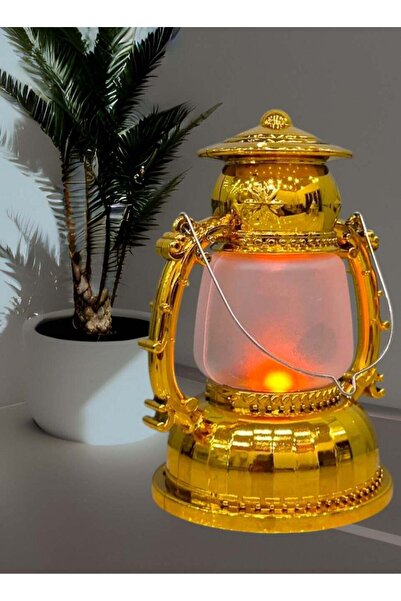 Toybox Toy Box Luminous Ramadan Decoration Ramadan Mubarak Lantern Gold 1pc