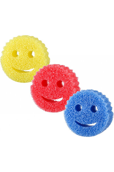 MaffStuff Set of 3 Dish Scrub Sponges for Scratch-Free Cleaning – Multipurpose Kitchen and Bathroom