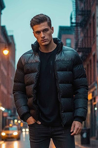 hummel Erkek Şişme Mont Siyah