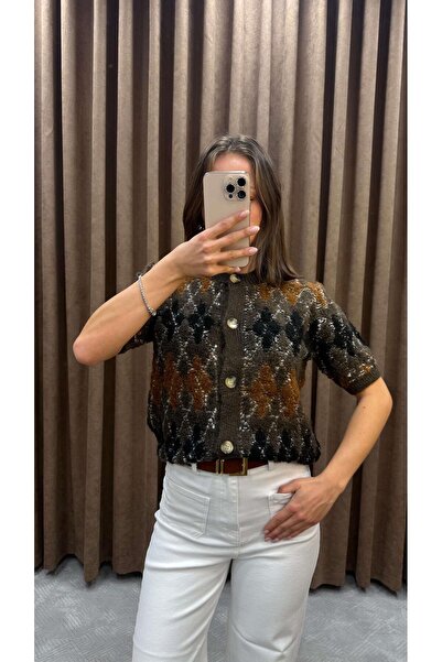 Maysa KISA KOLLU DESENLİ KAZAK