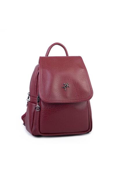 Nas Bag Women's Clamshell Backpack Claret Red Victoria