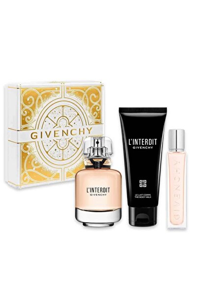 Givenchy L'Interdit Gift Set, Women, Eau de Parfum, 50 ml + Body Lotion, 75 ml + Eau de Parfum, 12.5