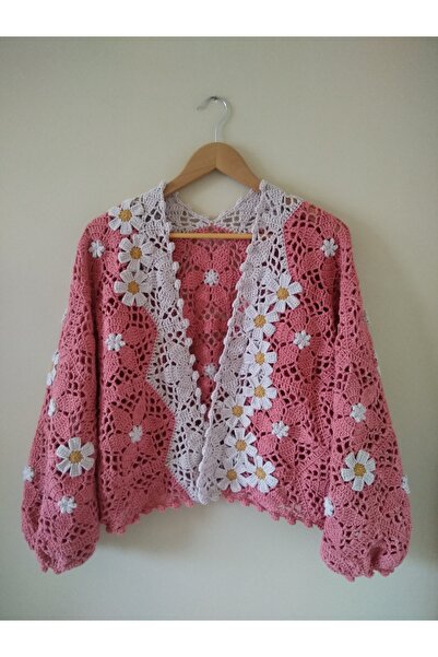 Guashe Hand Knitted Motif Cardigan