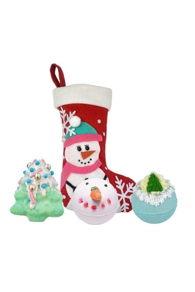 Bomb Cosmetics Set cadou Snowlady Stocking, 3 produse,