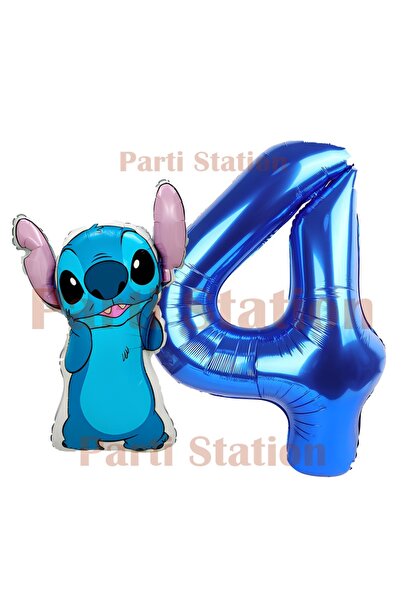 Parti Station Lilo Stitch Concept 4Th Birthday Balloon Set