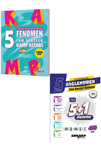 Efsane Yayınları 5.Sınıf Fenomen Tüm Dersler Kamp Kitabı 1. Dönem + 5.Sınıf A...