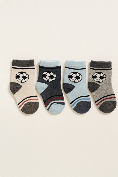 ESİLA KİDS Baby and Children Socks Football Pattern