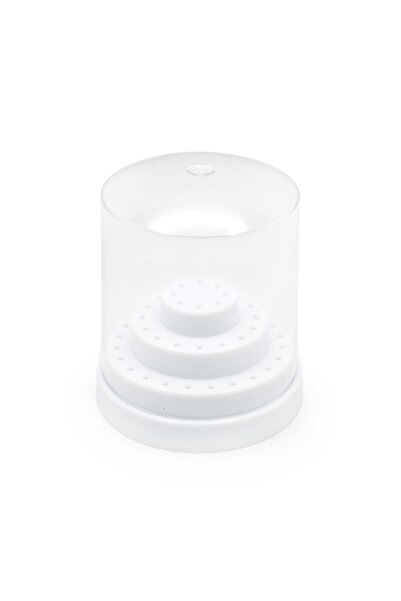 Pauco Profesional Cutie Depozitare, Capete de Freza, 48 Locuri, Big, Alba Pau...