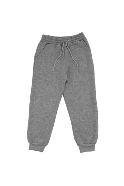 bebegen Unisex γκρι φλις αθλητική φόρμα με τρεις κορδόνες και τσέπες, μονό κάτω μέρος