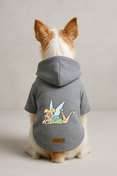 Monopetz Printed Dog and Cat Outfit & Dress with Fleece Inside - Grey Color K...
