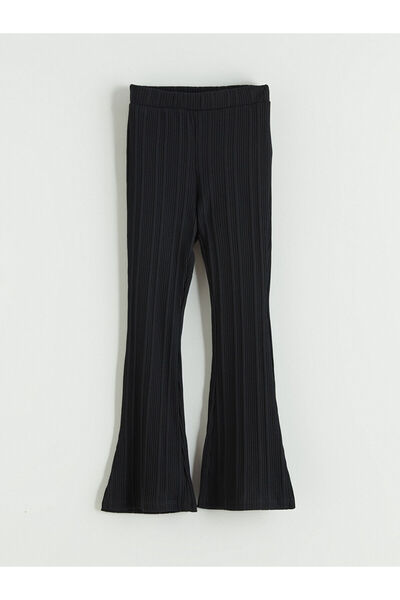 LC Waikiki Crne Rebrasto široke helanke za devojčice