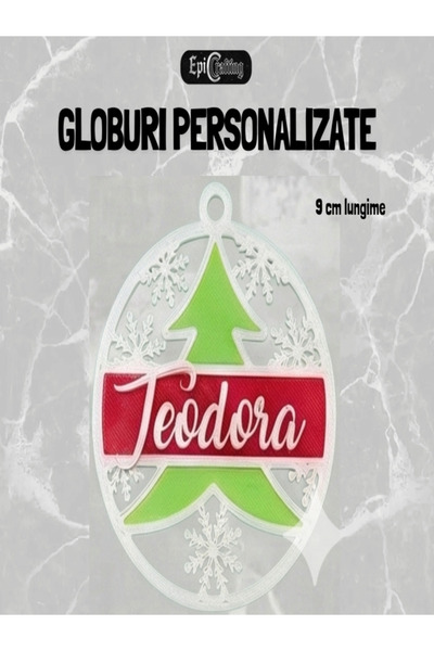 Epic Crafting Personalized Christmas globe with name, Ideal holiday gift