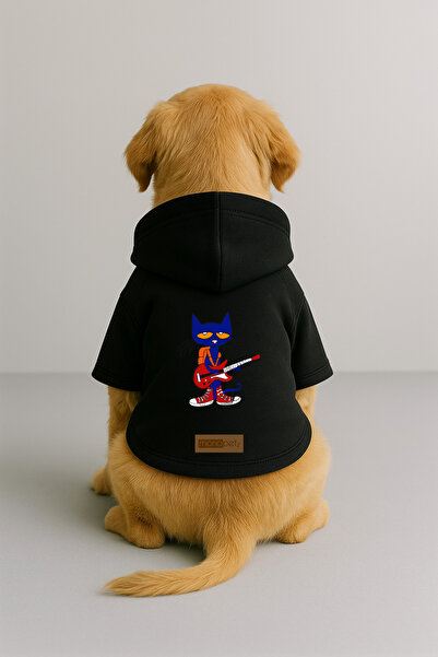 Monopetz Printed Inside Fleece Dog and Cat Clothing & Dress - Black Color K H...