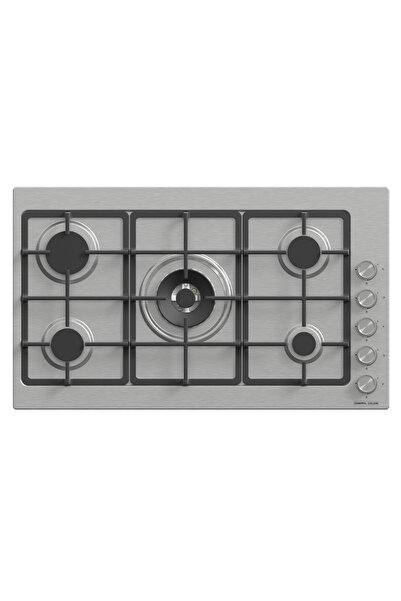General Goldin 5 Burners Built in Cooker, 87x51cm, Iron Cast Stand, Heavy Duty, Auto Burn,