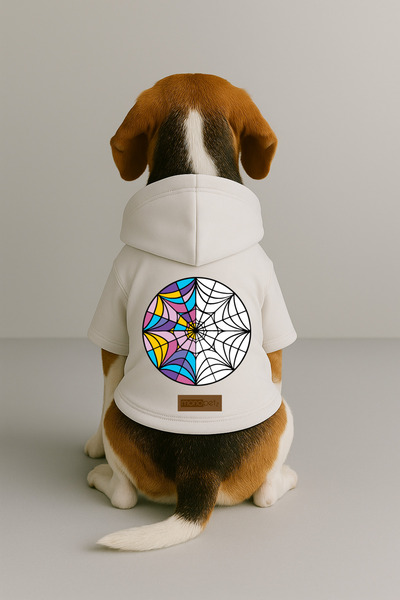 Monopetz ملابس وثوب للكلاب والقطط مع بطانة من الصوف من الداخل - لون أبيض K بغ...