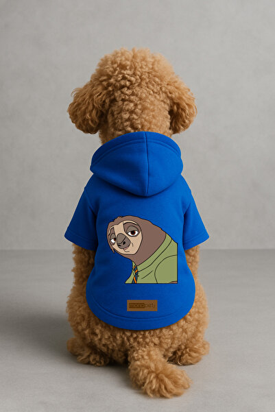 Monopetz Printed Dog and Cat Clothing & Dress with Fleece Inside - Blue Color...