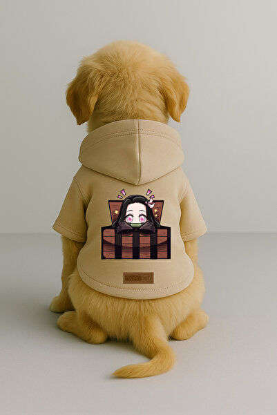 Monopetz ملابس وثوب للكلاب والقطط مع بطانة من الصوف من الداخل - لون بيج K بغط...