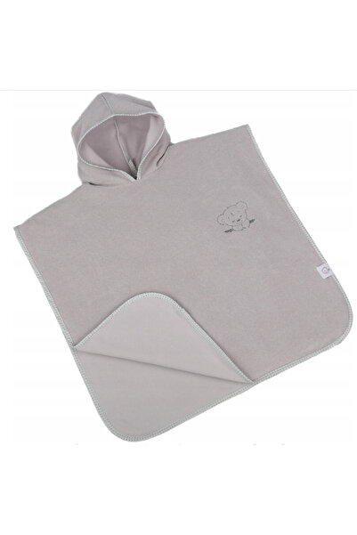 Babymam Poncho de baie cu gluga 126x60cm Gri