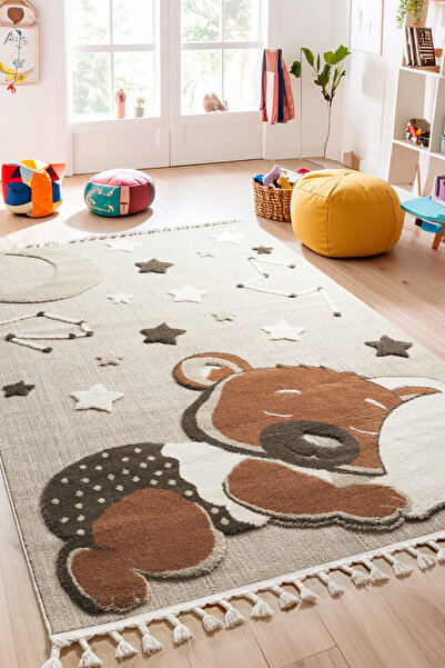 ESSENSE HOME & LİVİNG TİNKY Yumuşak Bukleli Yumuşak Peluş Post Shaggy Krem Ço...