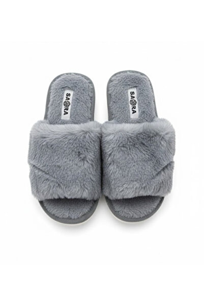 SARA شباشب نسائية شتوية فرو ملمس ناعم