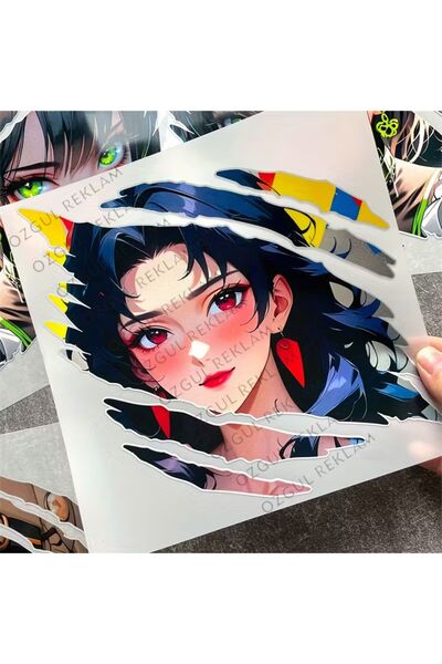 ÖZGÜL REKLAM anime tarzı kız Araba sticker Araç Sticker / Motor Sticker / Lap...