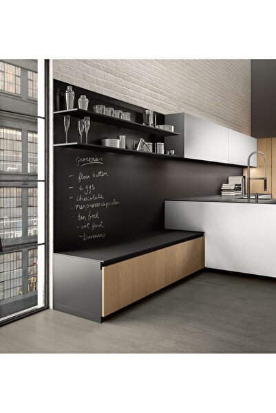 Original Deals RO Autocolant Sticker Tabla Scolara pentru Scris cu Creta, Premium 45cm x 2m, Negru, Original Deals