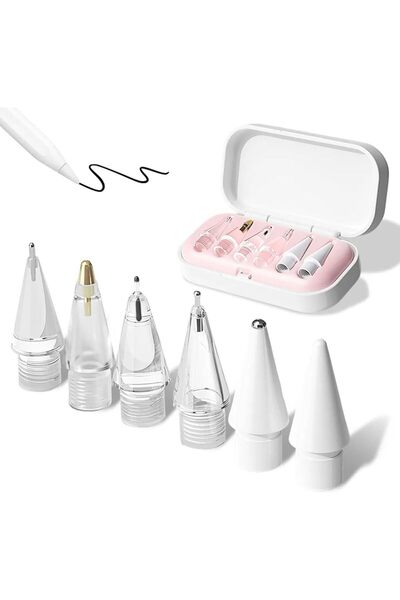 kılıfbenim Apple Pencil 2St/1St Generation Pencil Pro/Usb-C for iPad Pro/Mini/Air Durable with 6 Replacement Tips and Case