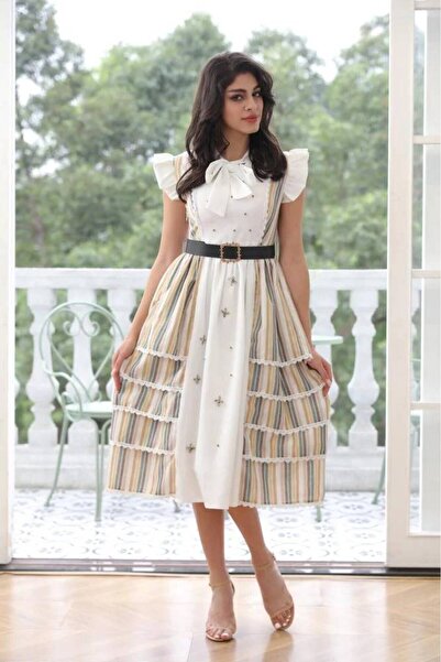 alestafham Elegant midi women's dress