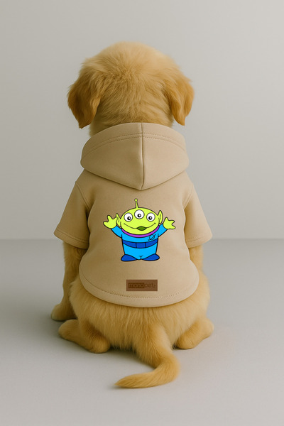 Monopetz ملابس وثوب للكلاب والقطط مع بطانة من الصوف من الداخل - لون بيج K بغط...