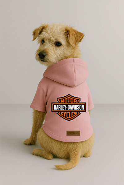 Monopetz ملابس وثوب للكلاب والقطط مطبوع مع قطيفة من الداخل - لون وردي K بغطاء...