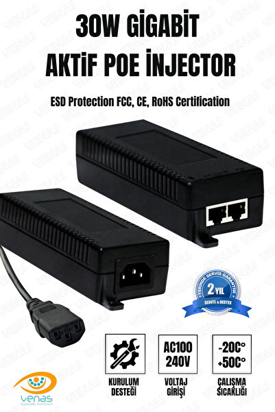 Venas 30W Aktif Poe İnjector