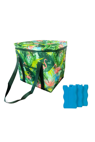 Lumi LUXURY Set geanta termoizolanta 32x25x35 cm si pachet de gheata 3 buc