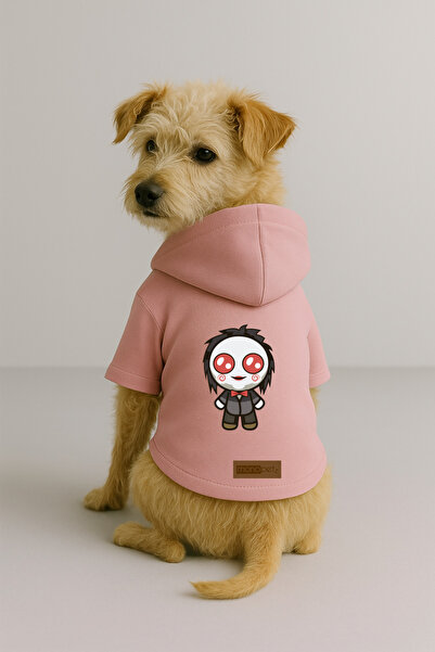 Monopetz Printed Dog and Cat Clothing & Dress with Fleece Inside - Pink Color...
