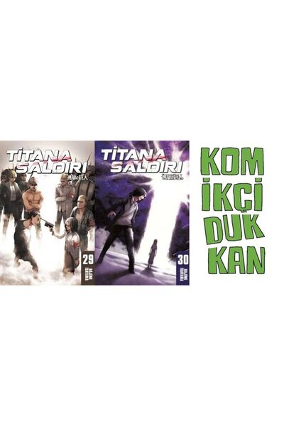 Gerekli Şeyler Yayıncılık Titana Saldırı 29-30 manga seti (2 kitap) ayraç hed...