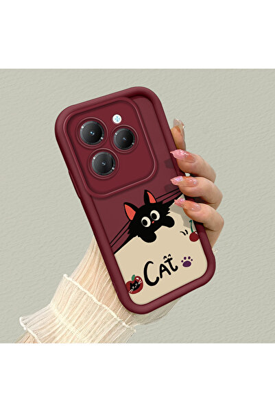 Hontinga حافظة هاتف من السيليكون الناعم متوافقة مع هاتف Infinix Hot 40/40 Pro