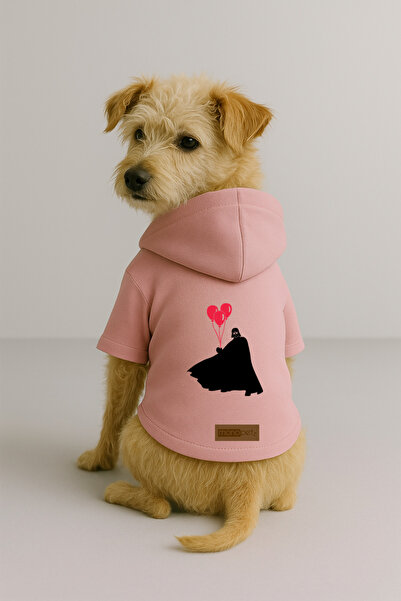 Monopetz Printed Inside Fleece Dog and Cat Clothing & Dress - Pink Color K Ho...